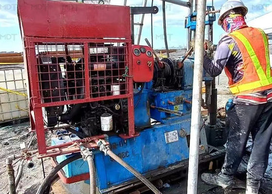 रेलवे के लिए वाईबीएम टाइप पोर्टेबल वेल ड्रिलिंग मशीन 200 मीटर गहराई: