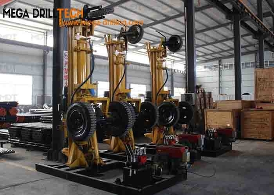 वाटर वेल ड्रिलिंग के लिए MDT-200D सेल्फ प्रोपेल्ड पोर्टेबल एयर DTH रॉक ड्रिल 200m