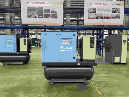 99.9% तेल से चिकनाई वाली रोटरी स्क्रू एयर कंप्रेसर