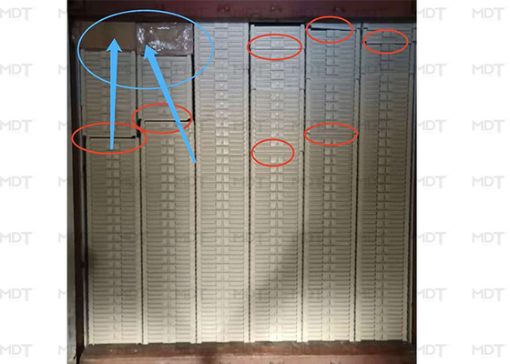 1 मीटर लंबाई कोर नमूना स्टॉकिंग प्लास्टिक कोर बॉक्स ड्रिल कोर बॉक्स