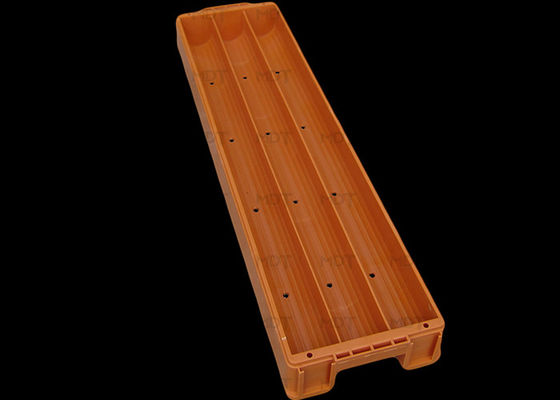 1070 मिमी लंबा 70 मिमी स्लॉट प्लास्टिक कोर बॉक्स ऑरेंज रंग ड्रिलिंग कोर