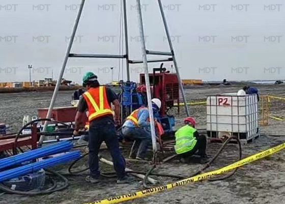 रेलवे के लिए वाईबीएम टाइप पोर्टेबल वेल ड्रिलिंग मशीन 200 मीटर गहराई: