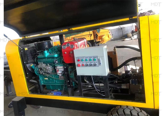 15m³/H ट्रेलर माउंटेड कंक्रीट ग्राउटिंग पंप MEGA DRILLTECH
