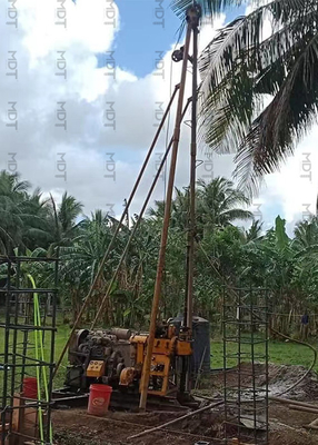 मृदा जांच तकला ड्रिलिंग रिग तेल परीक्षण ड्रिलिंग मशीन 42KW इंजन